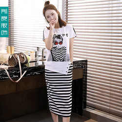 2016春夏新款韩版修身中长款无袖包臀连衣裙