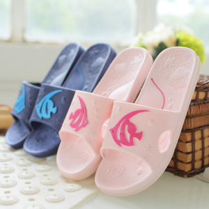 情侣家居塑料洗澡凉拖鞋