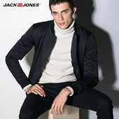 216127003 毛呢夹克E JackJones杰克琼斯男羊毛棒球衫 绫致时装