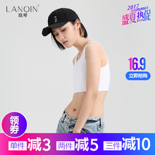 大码 绷带加强 岚琴夏季束胸内衣女帅t束胸les束胸衣塑胸背心短款