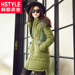 韩都衣舍女装2015冬装新款潮流韩版前线中长