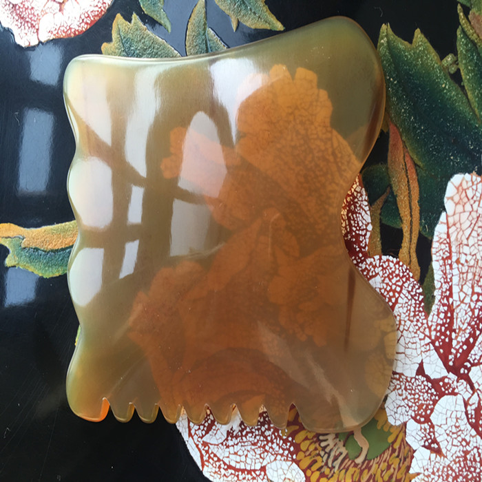 天然越南进口白水牛角刮痧板 美梳胸按摩 全身体通用经络片