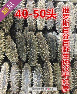 俄罗斯进口纯红参干货 纯野生海参淡干海参六