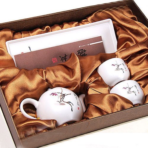 热卖恒福茶具正品 石斛花托盘组景德镇功夫茶具陶瓷茶壶茶杯茶盘