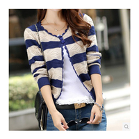 百搭显瘦气质2015春装新款<em>针织开衫女外套</em>薄