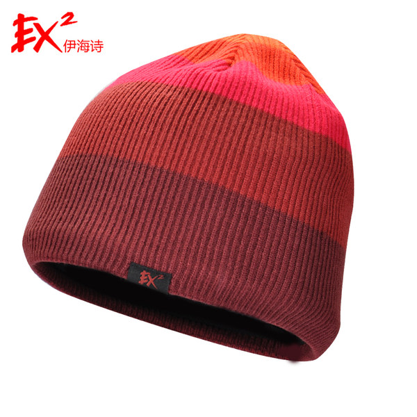 EX2伊海诗帽子男女冬季保暖针织帽加厚防寒毛线帽套头帽子332374