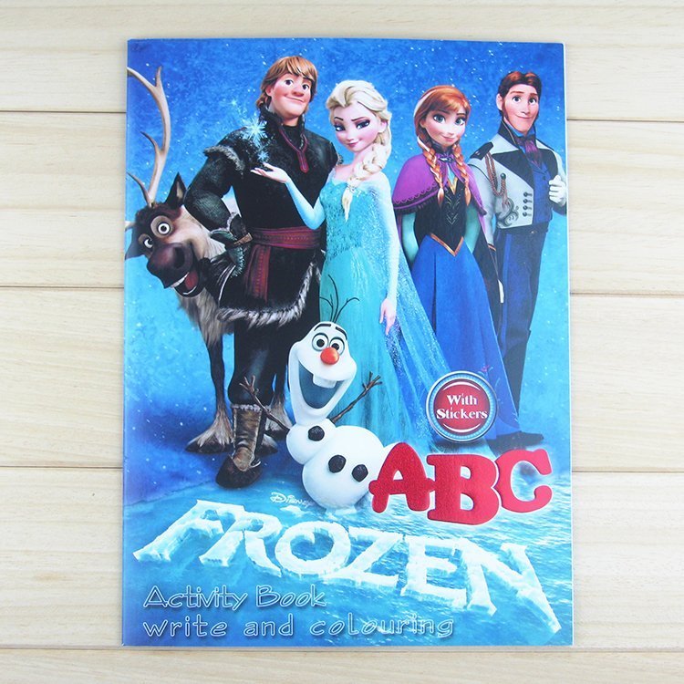 正品打折冰雪奇缘幼儿童图画填色本宝宝涂色画本女孩公主绘画画涂鸦本 原价2.50元 现价2.50元包邮抢购专卖店品牌专卖