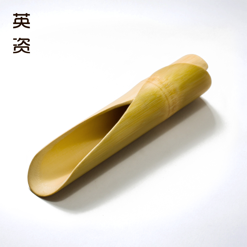 手工竹制书卷茶则 创意茶艺茶勺茶道六君子茶铲功夫茶具茶盘配件