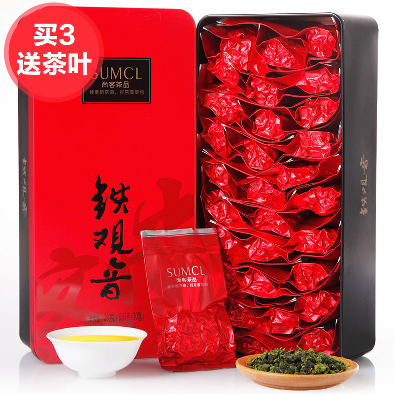 乌龙茶 安溪 铁观音新茶 浓香型 尚客茶品 礼盒装乌龙 茶叶 250g