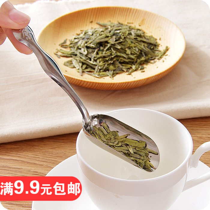 日式不锈钢简约茶匙茶铲必备茶具茶叶铲子茶勺茶叶勺子咖啡粉末铲