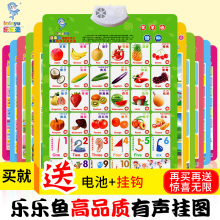 乐乐鱼认知凹凸有声挂图幼儿童拼音识字卡片宝宝发声语音早教玩具