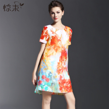 惊束6月20日直播秒杀款，不退不换，夏季新款女装印花连衣裙图片