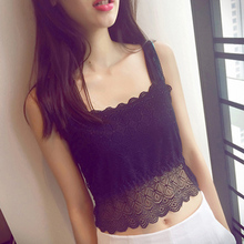 防走光弹力蕾丝抹胸裹胸 百搭显瘦小吊带抹胸背心打底衫 女装 夏季