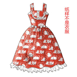 1:1实物服装纸样 小猫 洛丽塔洋装纸样 连衣裙 lolita手工diy 232