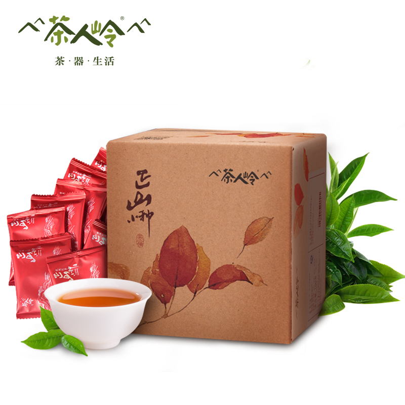 茶人岭 正山小种红茶袋装武夷山正山小种茶叶红茶一级100g小袋装
