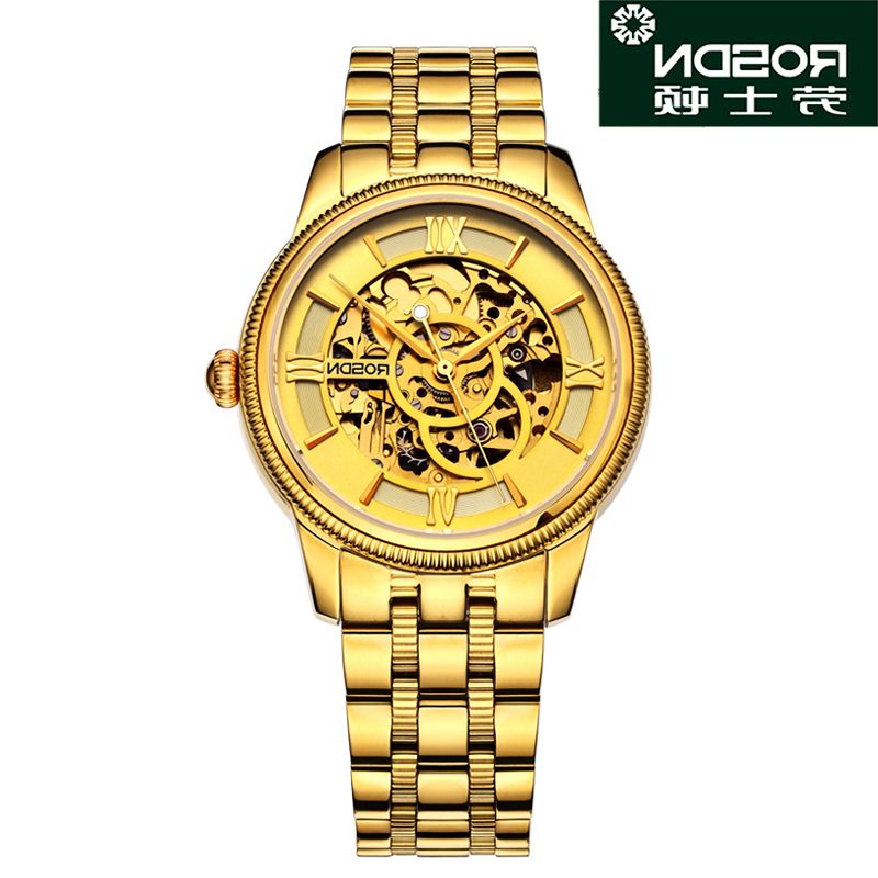 正品[黄金手表男士]男士纯黄金手表评测 24k纯