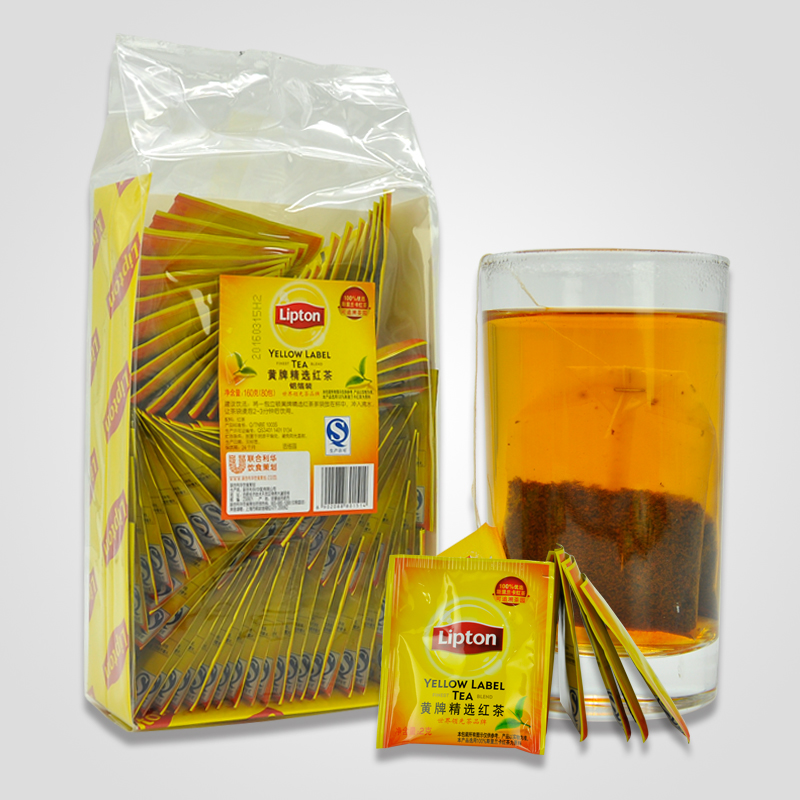 Lipton/立顿红茶包 黄牌精选红茶160g（铝箔装） 袋泡茶2gX80袋