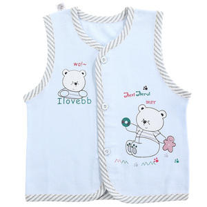 婴儿<em>马甲</em>宝宝春秋季<em>保暖内衣</em>男女儿童背心<em>马夹</em>