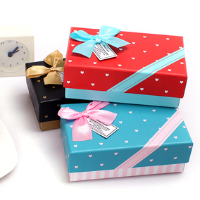 正品[礼物盒子长方形]长方形礼物盒的折法评测