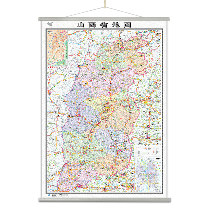 河南省地图挂图 双面覆膜整张无拼接 商务学习办公多用经济款 商城