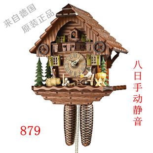 正品包邮德国赫卡斯hekas黑森林布谷鸟机械咕咕钟八日手动静音879