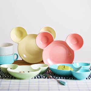 陶瓷卡通分格餐盘