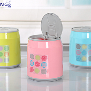 创意可乐罐按压式垃圾筒