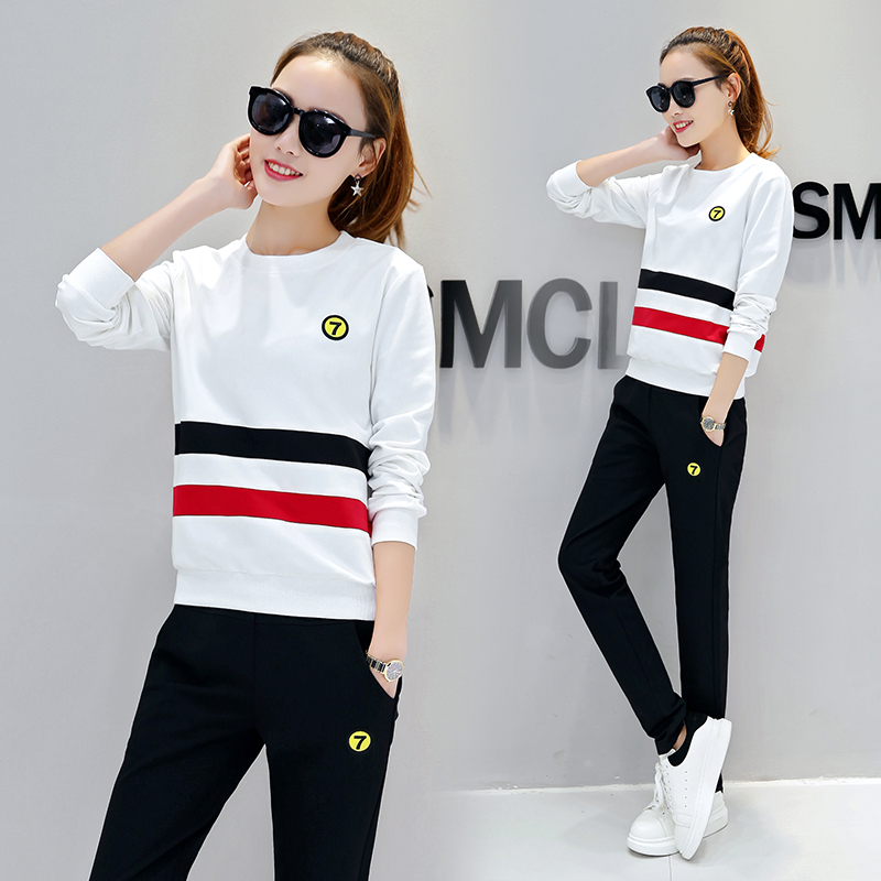 正品[女装运动服韩版套装]京东韩版女装运动服