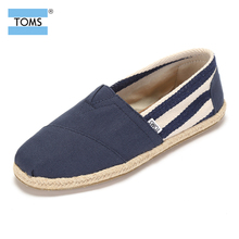 5416 5418 5420 TOMS男鞋 5414 秋款 条纹帆布懒人鞋 学院经典 17新品