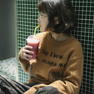 octopus-me 原创针织上衣
