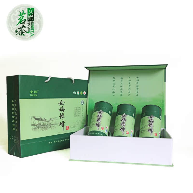 2016年新茶陕西平利女娲银峰茶叶安康富硒绿茶福鼎白茶240g礼盒装