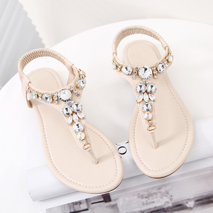 SUNNY COLOR夹脚平底罗马鞋