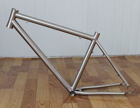 正品[钛合金车架]钛合金山地车架评测 航轮钛合