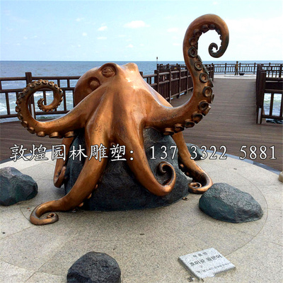玻璃钢海洋父母章鱼雕塑雕塑户外大型旅行雕塑雕塑章鱼公园广场仿真青蛙动物的青蛙图片