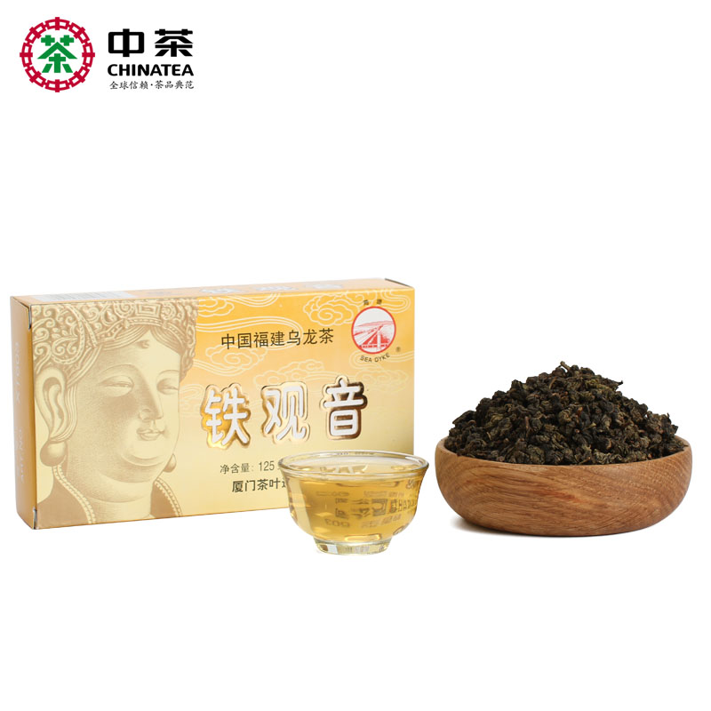 中茶 福建乌龙茶 XT603 铁观音 韵香型 盒装 125g