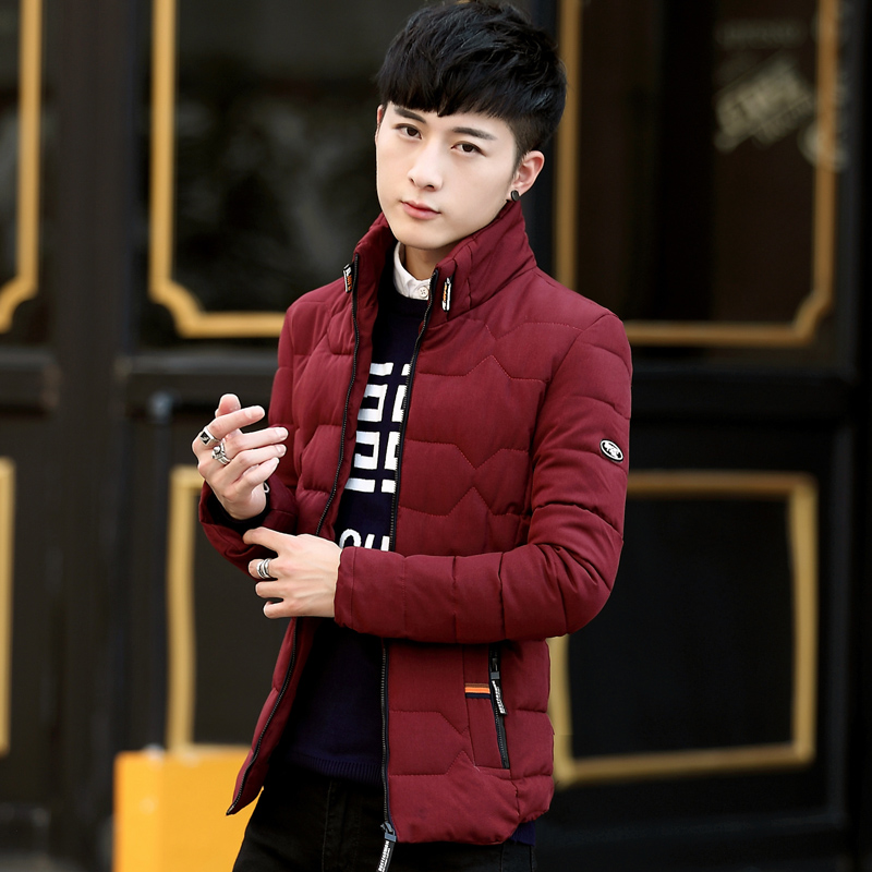 男士外套冬季2016新款棉服个性潮韩版修身棉袄短款加厚青少年棉衣