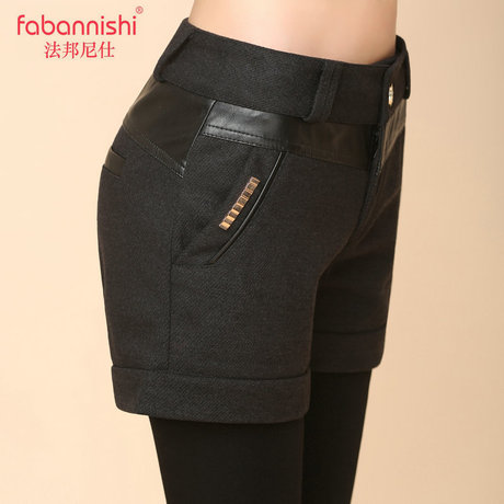 <em>淘宝网</em>-<em>短裤女</em>秋<em>冬款</em>2014新款韩版PU皮靴裤女