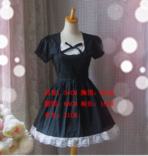 lolita洛丽塔宫廷华丽女仆短袖蕾丝连衣裙样衣低价处理 非二手