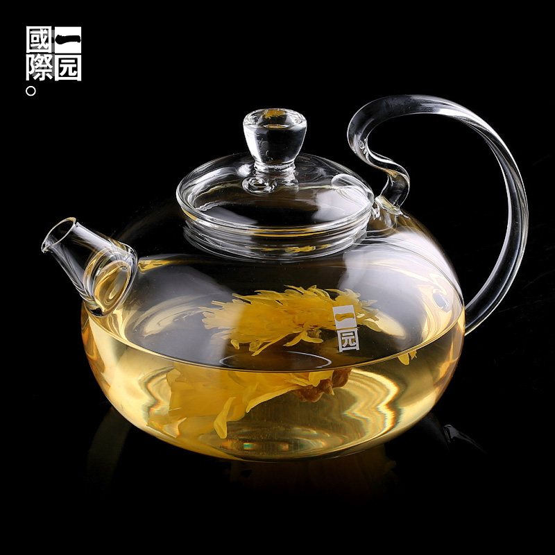 一园茶具 大容量玻璃烧水壶 可直烧加热 耐热 煮茶煮水电陶炉专用