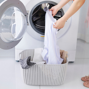 加厚仿藤编收纳筐桌面杂物收纳盒