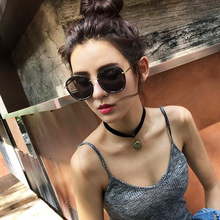 潮明星款 太阳眼镜 网红同款 韩国墨镜2016太阳镜女圆脸个性 2017新款