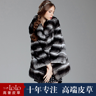 大只青紫蓝黑丝绒超宽经典横纹无袖皮草背心马甲ln220