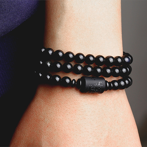 男士黑曜石手链