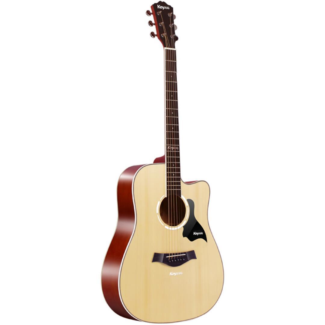 可森keystar吉他41寸初学者民谣木吉它乐器guitar 可森s-01dc哑光