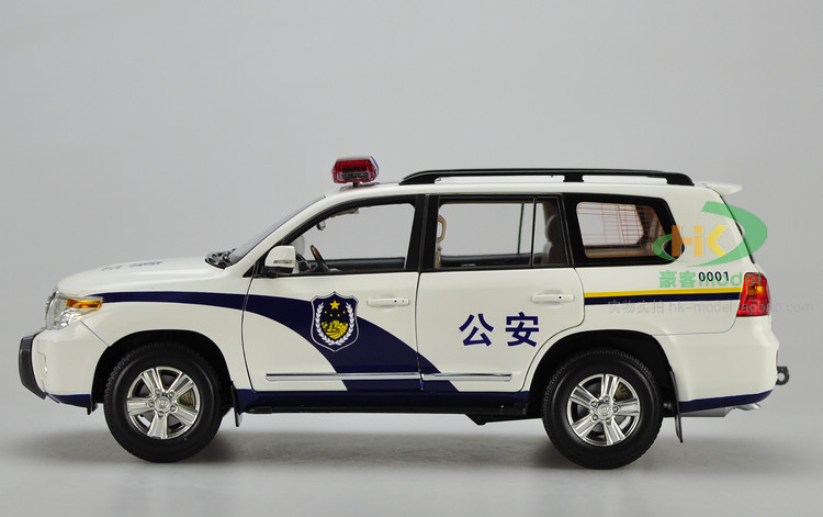 1:18 一汽丰田 兰德酷路泽 陆地巡洋舰 lc200 警车版