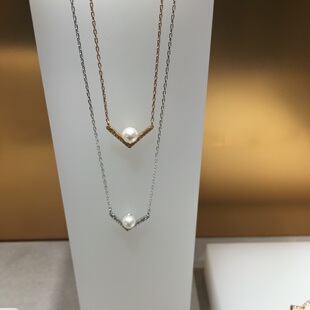 施华诺世奇v型珍珠项链