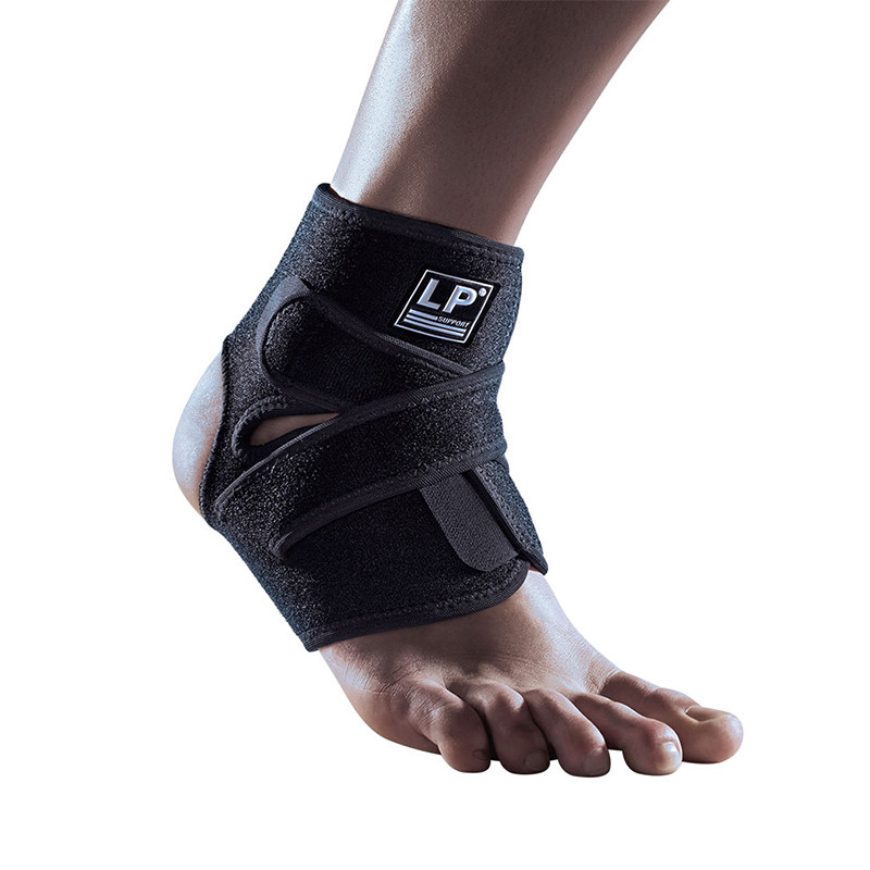 lp欧比护具户外运动骑行网球足球篮球羽毛球前开可调式护踝757ca