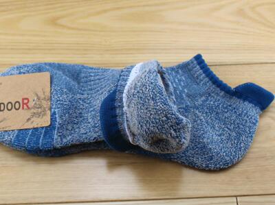 纯棉加厚毛巾底男袜子户外运动袜男船袜男士短筒全棉吸汗防臭短袜