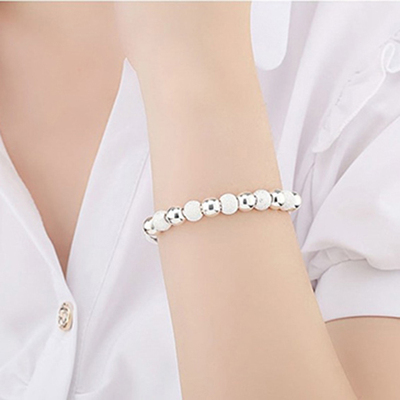 银琴饰品九连珠手镯女开口转运镯子简约民族风送女友妈妈生日礼物