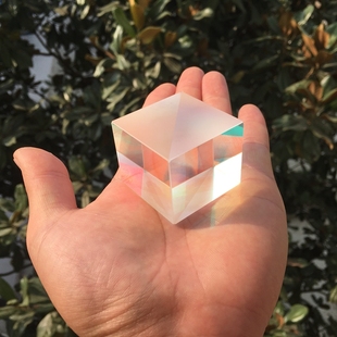 40*40中号分光棱镜合色棱镜拍照三棱镜彩光方形教学科学小孩包邮